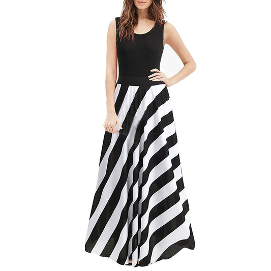 Mini Striped Pleated Dress
